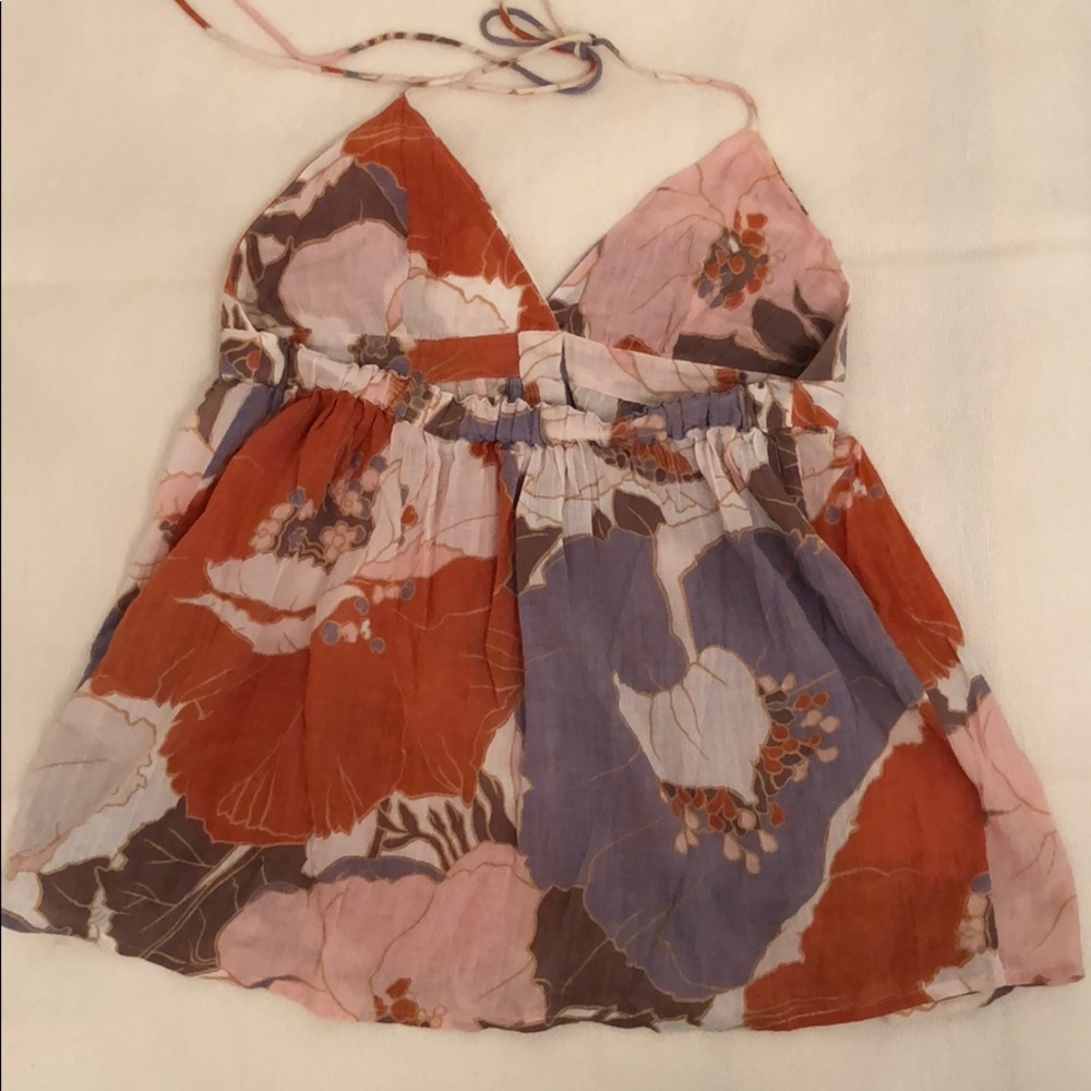 Joie Button Front Halter Top Size Medium - image 4